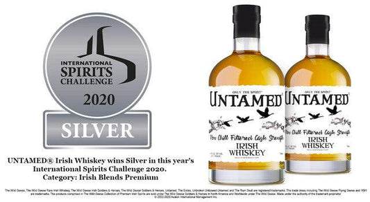 UNTAMED® Irish Whiskey wins Silver in this year’s International Spirits Challenge 2020 - The Wild Geese® Irish Premium Spirits Collection